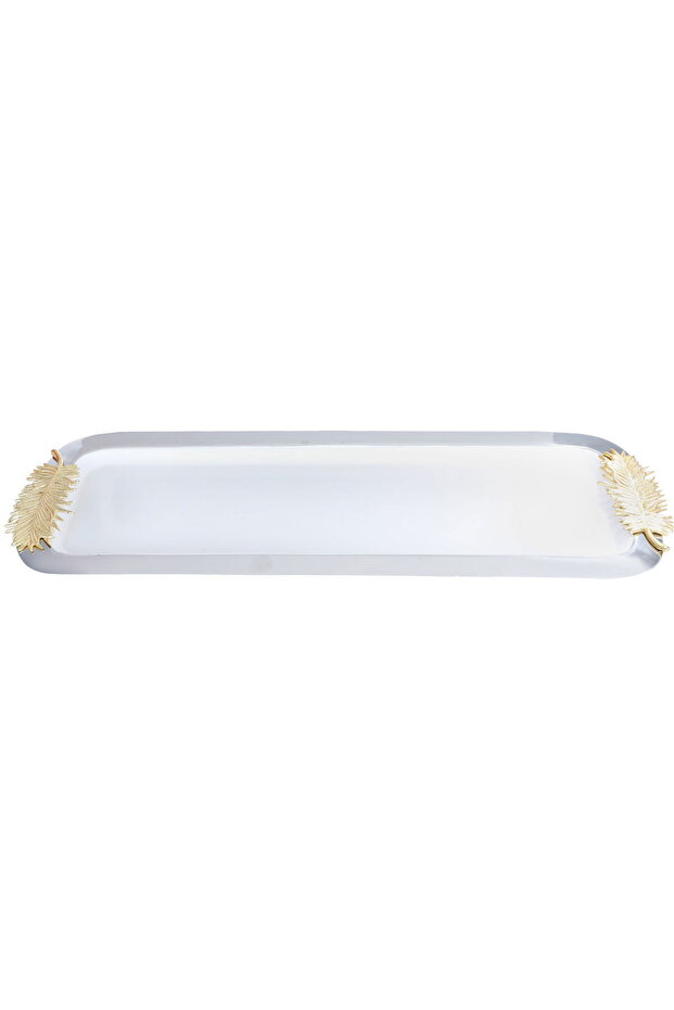 Tofariyah SteelAl Saif Gallery, 55 x 20 cm, rectangle, with gold-silver leaf handle
