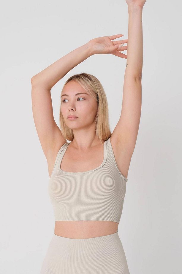 Kare Yaka Seamless Crop Atlet A0187-l5 - 2