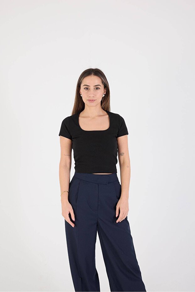 Kısa Kollu Basic T-shirt - 4