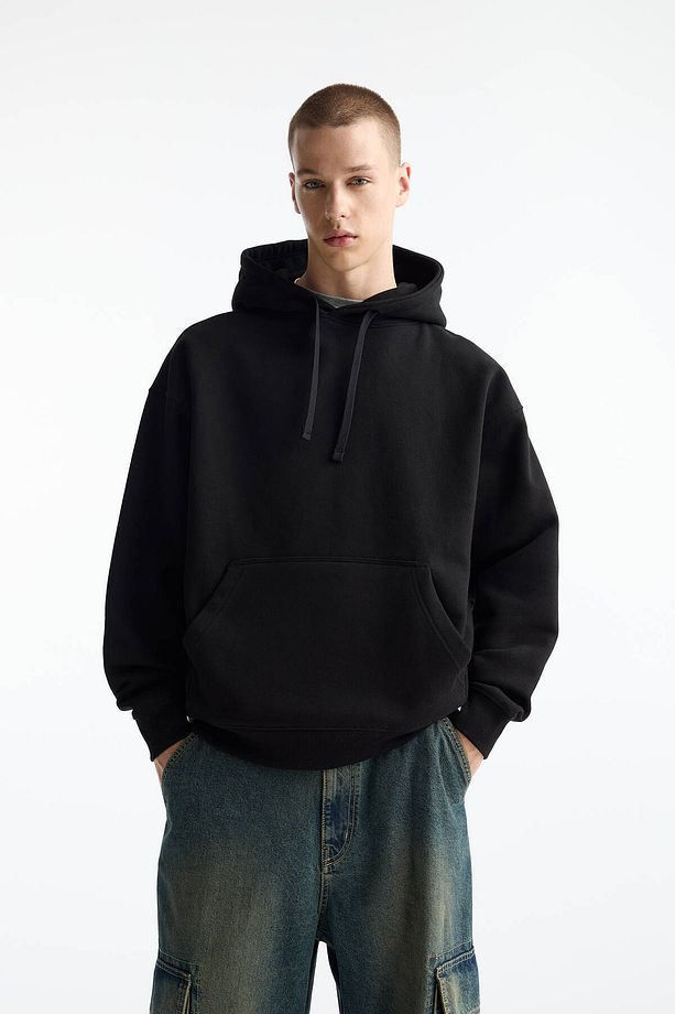 Kapüşonlu basic sweatshirt - 3