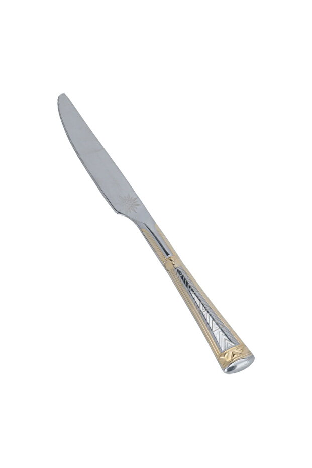 Sword Gallery Steel Knife Set, Triangle Pattern, 6 Pieces - Silver