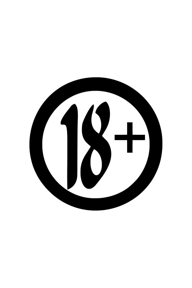 18+ Sticker 10 X 10 cm