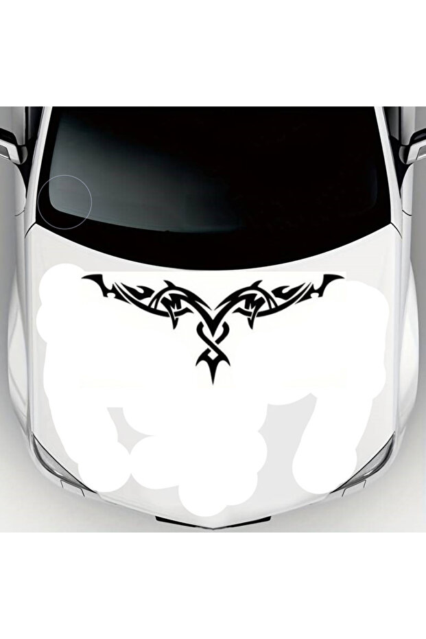 Tribal Wing Auto Hood Sticker 90 X 38 cm