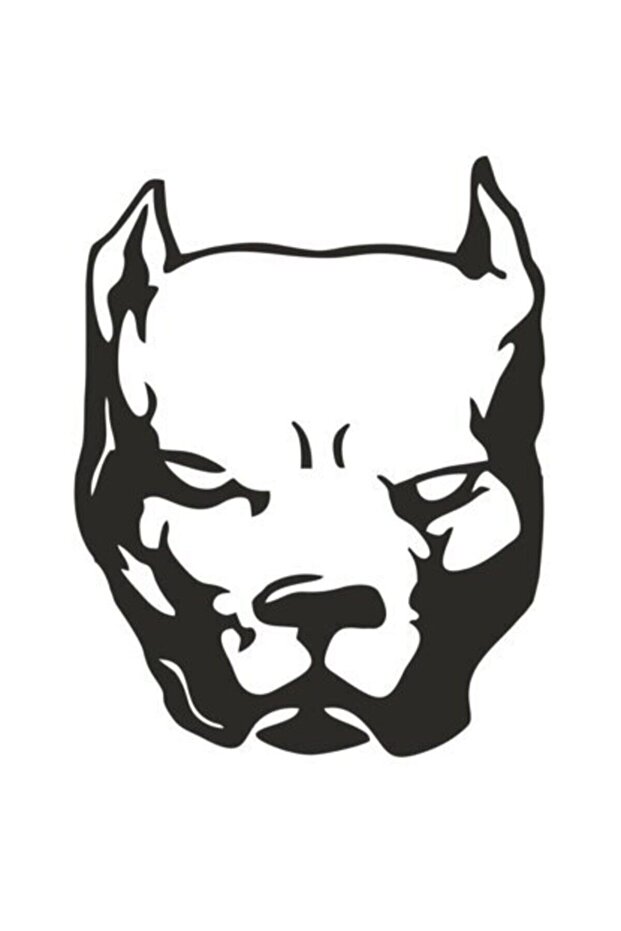 Pitbull Wall Decor Sticker 40 X 48 cm