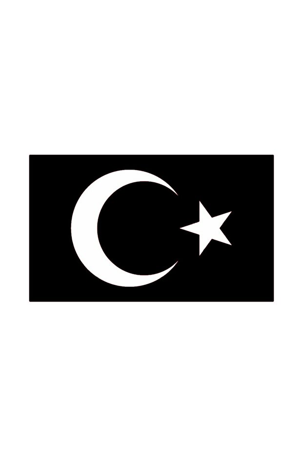 Turkish Flag Sticker 10 X 6 cm