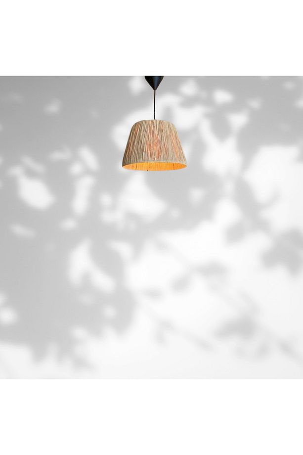 Bohem Modern Hasır Rafya Avize - 7