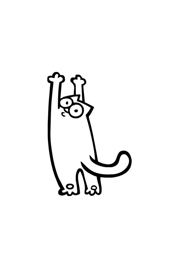 Gerinen Cat High Quality Quality Sticker 10 X 15 cm