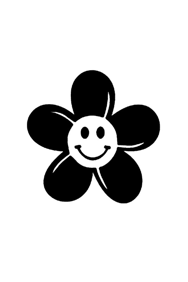 Smiling Daisy High Quality Quality Sticker 30 X 30 cm