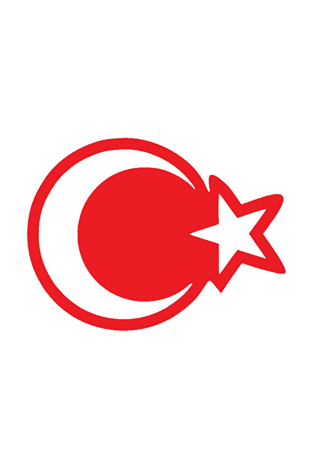 Turkish Flag 7 Wall Decor Sticker Red 60 X 60 cm