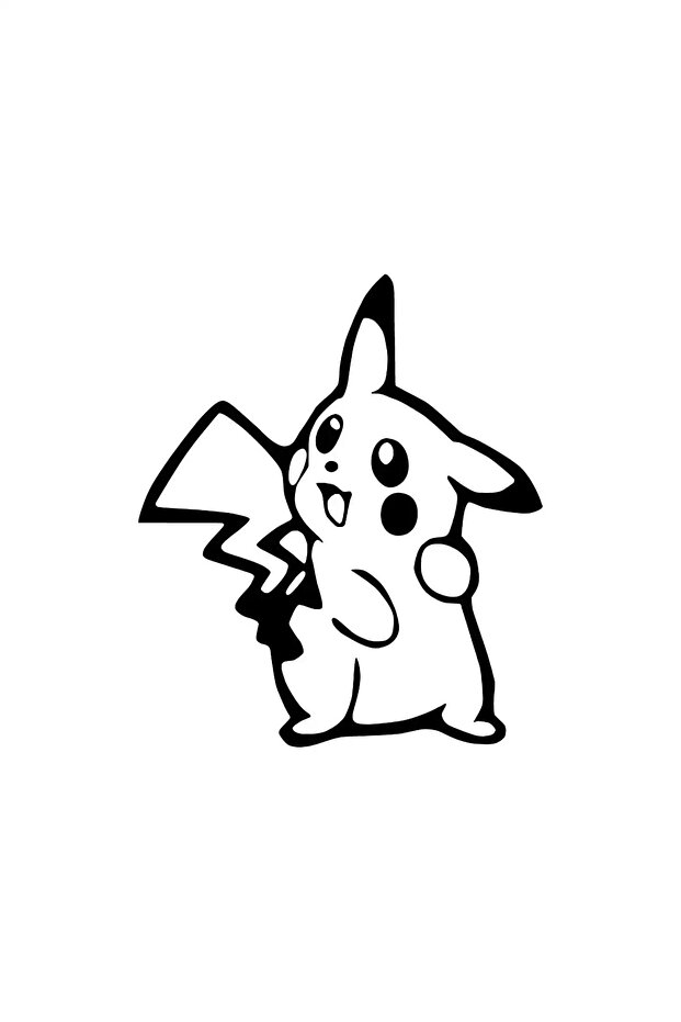 Pikachu Sticker 20 X 24 cm