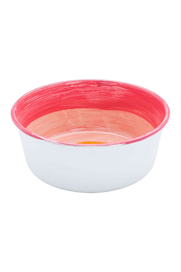 Al Saif Gallery Steel Serving Bowl, 15.5X15.5X6 Cm - Pink