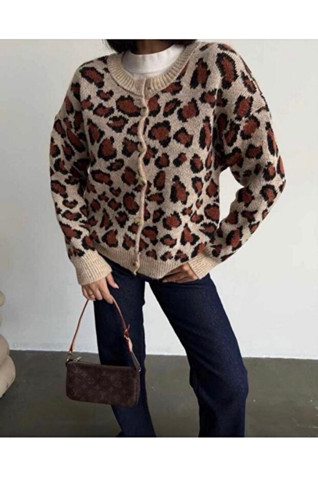 Leopard Pattern Cardigan - 3
