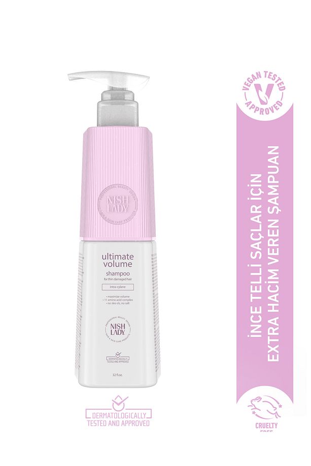 Ultimate Volume Shampoo / Hacimsiz Ve Zayıf Saçlara Yönelik Volüm Saç Bakım Şampuan 1000 ml - 1