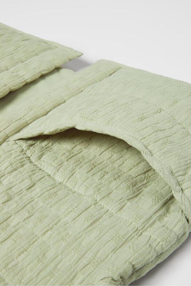 Kapitone Ceket Su Yeşili - 3