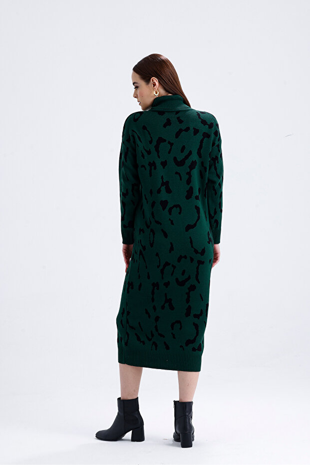 leuparlı elbise - 8