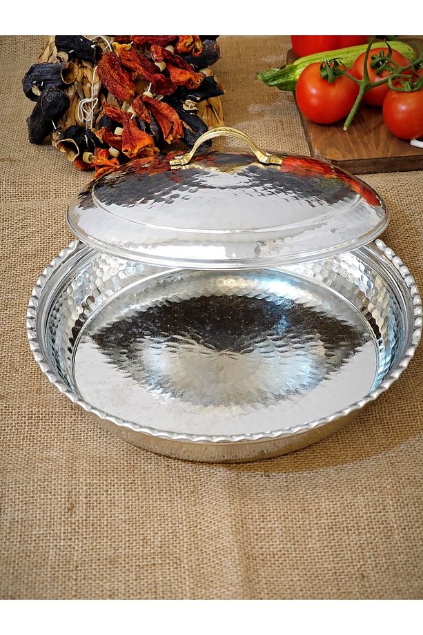 Bakır Pilav Tencere 30 Cm 2400 ml - 3