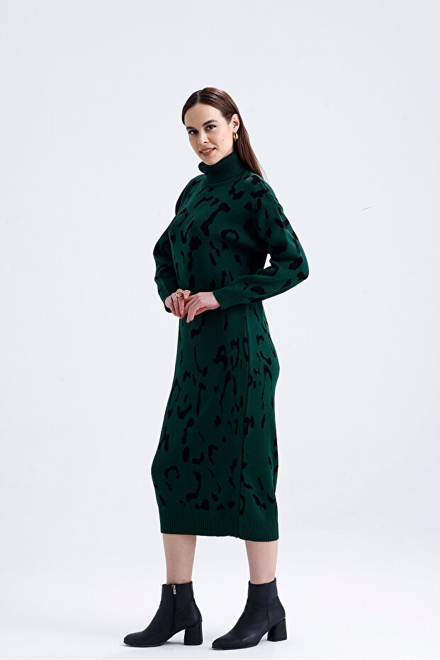 leuparlı elbise - 7