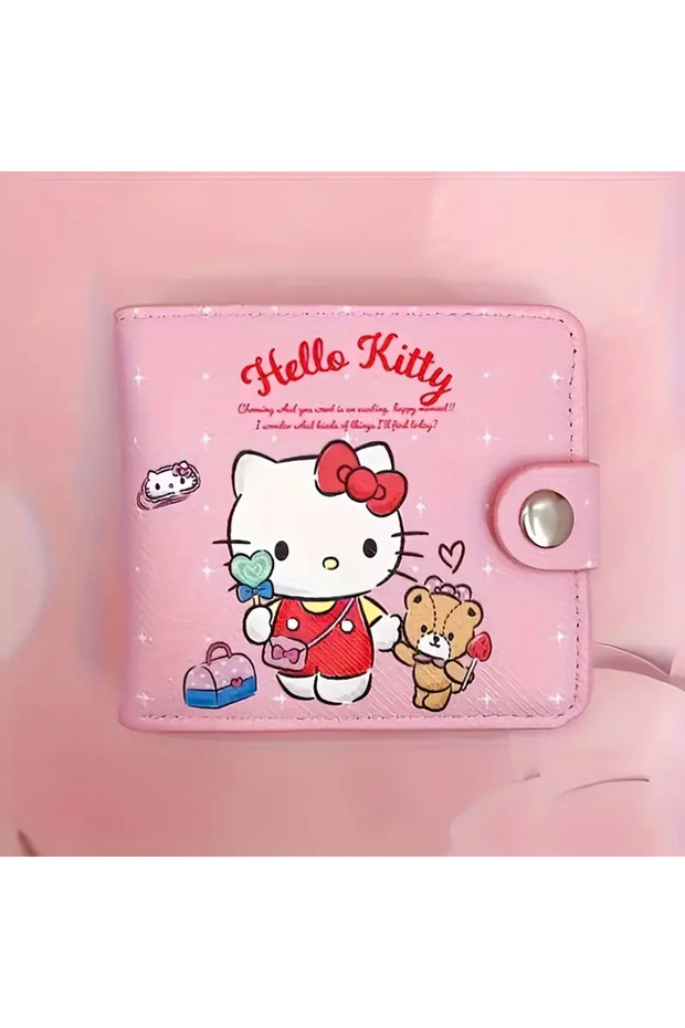 Hello Kitty figürlü cüzdan pembe HK628 - 1