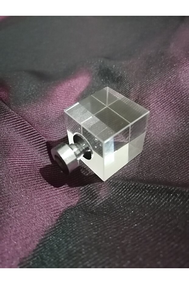 25mm Cube (1Pcs)Crystal Chrome Button Furniture Handle