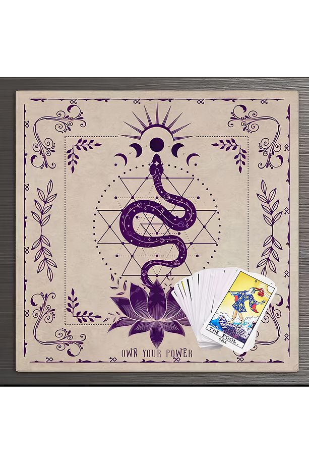 Kaliteli Kumaş, Canlı Renkli Tarot Örtüsü Sunak Örtüsü Altar Örtüsü Ritüel Çalışma Örtüsü - 1