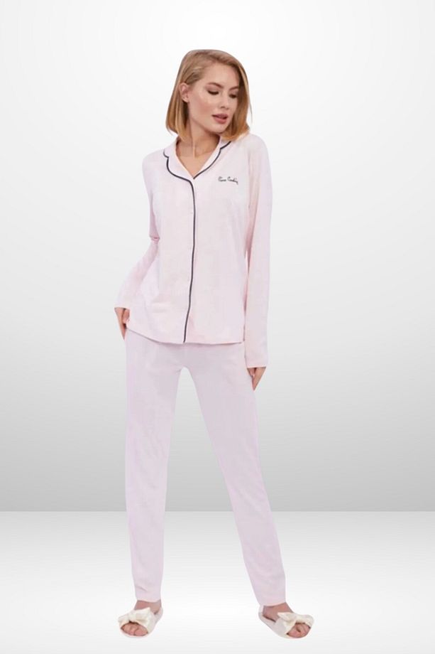 Kadın Modal Boydan Patlı Pijama Takımı  PC.11.04.7.P.717.U.E01 - 4