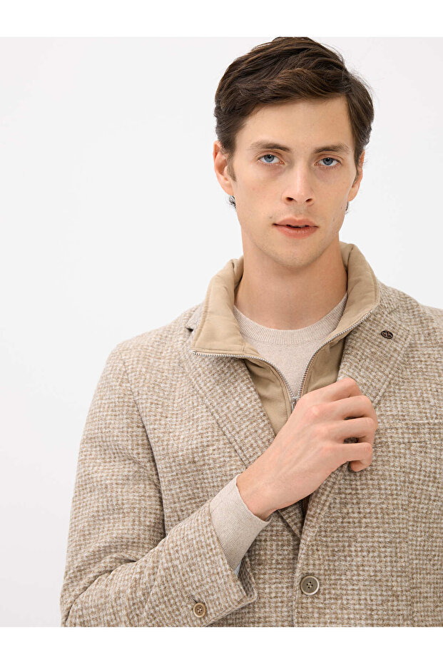 Erkek 6 Drop Ceket-Bej - 3