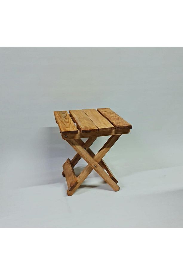 Ahşap Katlanır Tabure 1 Adet 30 Cm X 36 Xm - 5