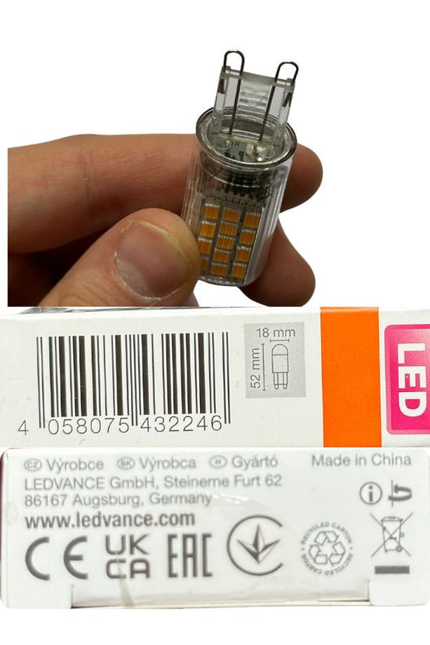 4W (40W) 2700K (Sarı Işık) G9 Duylu Dim Edilebilir Led Kapsül Ampul - 5