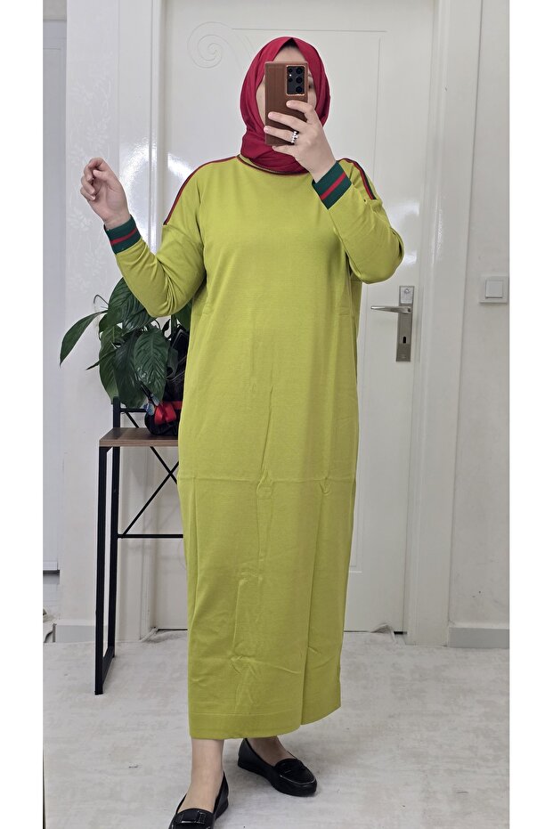 Merserize triko elbise - 2