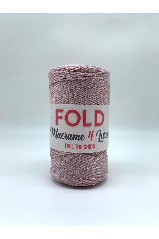 Simli Polyester Makrome No:4 Pembe 072 Polyester Makrome Ipi 2 Mm - 200 gr -230 M Supla Ip Çanta Ip - 1