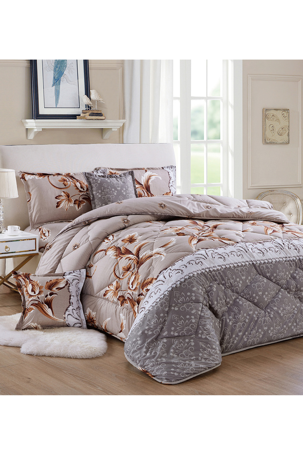 Comforter Set 4 Piece Single Size Elegant Bedspread Lightweight Comforter Suitable for All Seasons