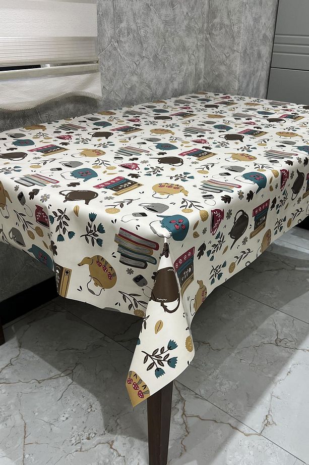 Pvc Elyaf Tabanlı Silinebilir Muşamba Masa Örtüsü_çydnlk_1232 - 3