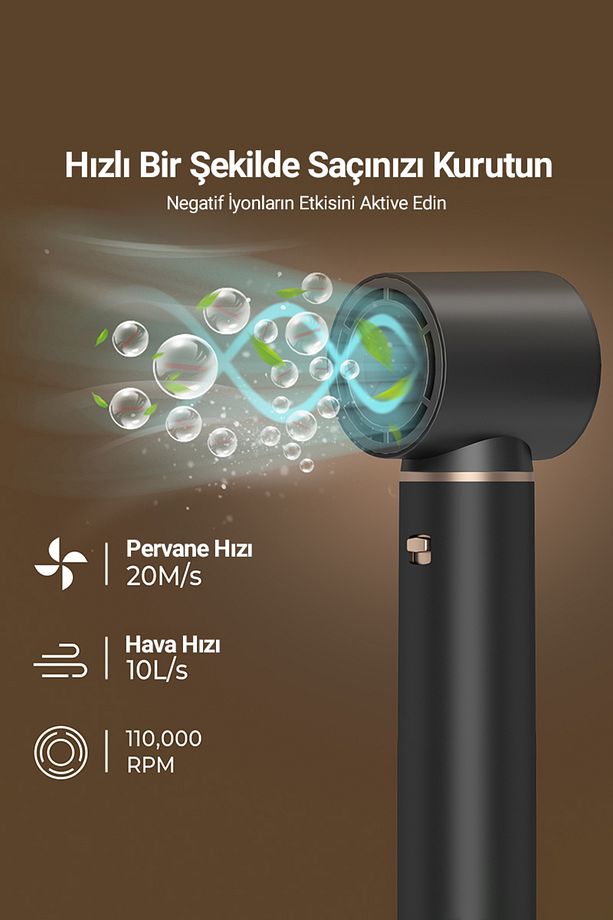 5 iN 1 Hava Üflemeli Saç Düzleştirici Şekillendirici Airwrap Compact Saç Kurutma Fön Makinesi - 5