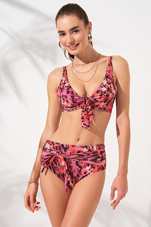 Lolita Underwire Gathering Bikini Set Blush 231232-D