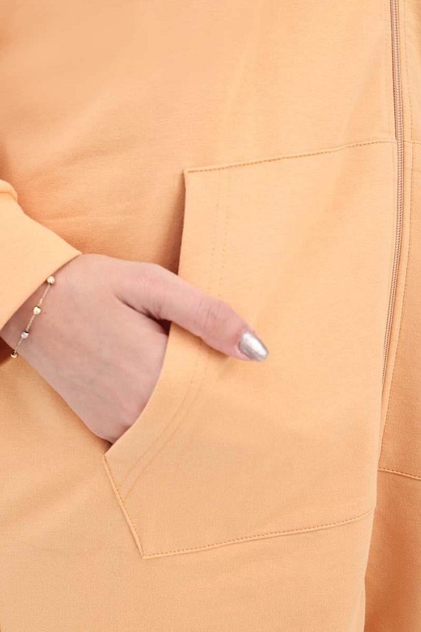 Soft Sarı-Fermuarlı Sweat Hırka - 5