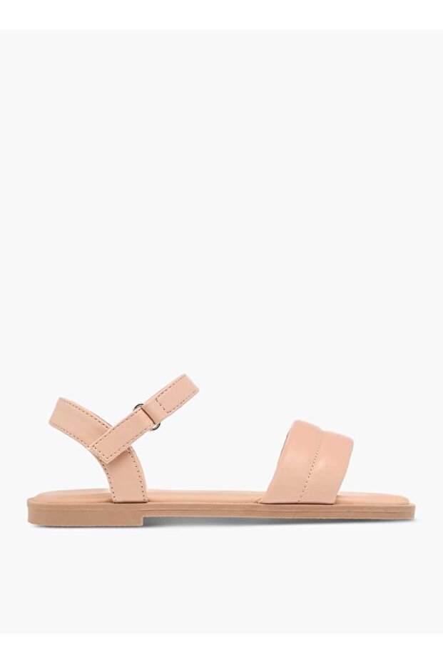 Flora Bella Solid Sandals with Hook and Loop Closure - 2