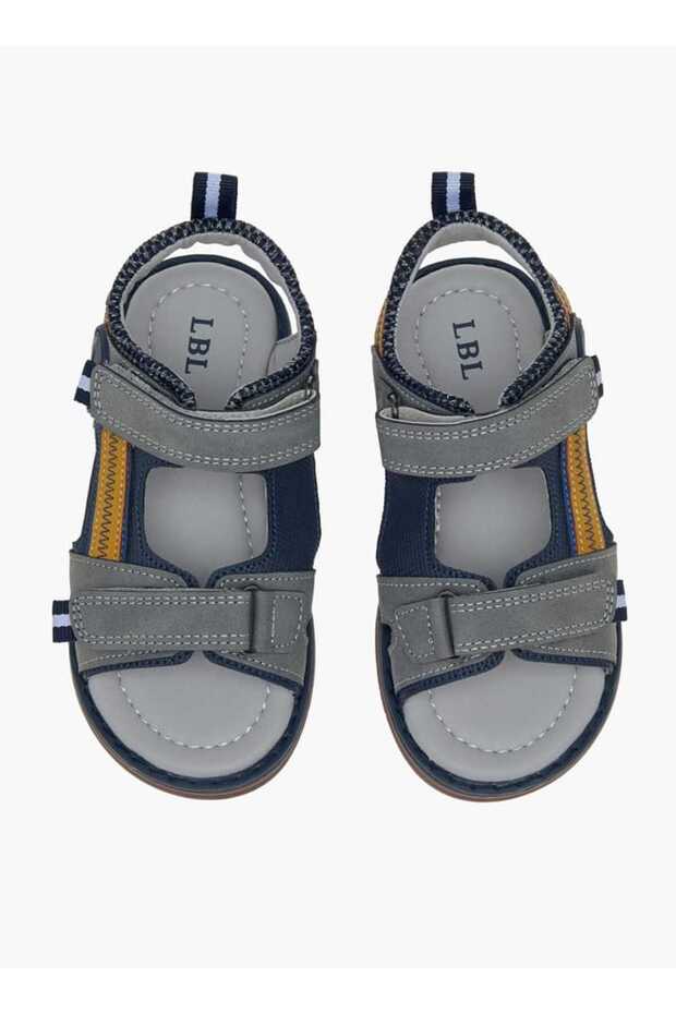 Colourblock Sandals with Hook and Loop Closure - 1