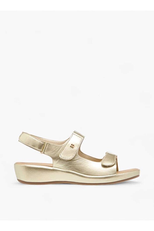 Flora Bella Solid Sandals with Hook and Loop Closure - 2