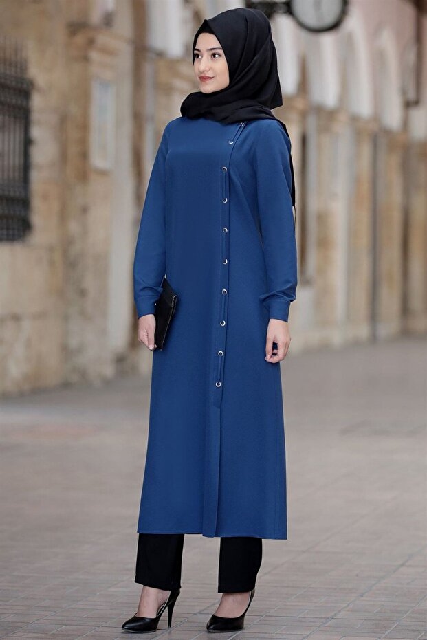 Indigo Rümeysa Hijab Set - 4