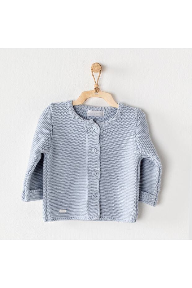 Andy Wawa Ceket Knitwear Basic Mavi - 1