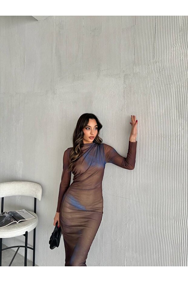 DESENLİ MİDİ BOY TÜL EKBİSE - 2