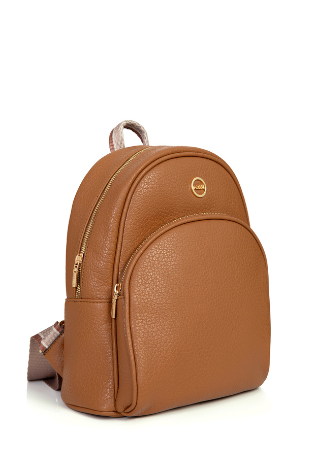 Plecak w kolorze brązowym - 3