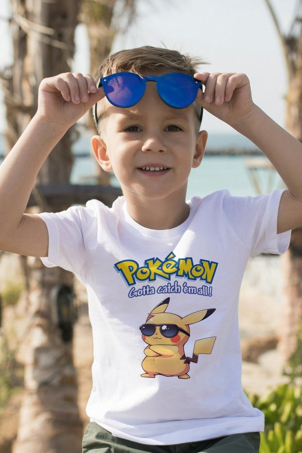 Pokemon Pikachu Pikachu T-Shirt Child Adult Family Combination Tshirt