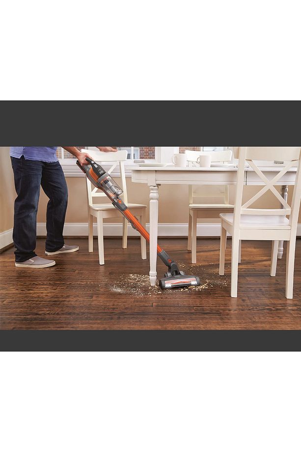 BLACK & DECKER  18V Kablosuz Dikey Süpürge Turuncu - 4