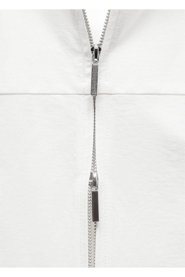 Fermuarlı askılı bluz - 5