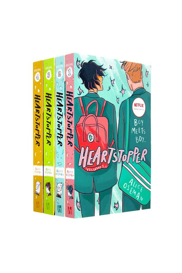 İngilizce: Heartstopper Series Volume 1-4 Book Collection Set By Alice Oseman Netflıx Series - 2