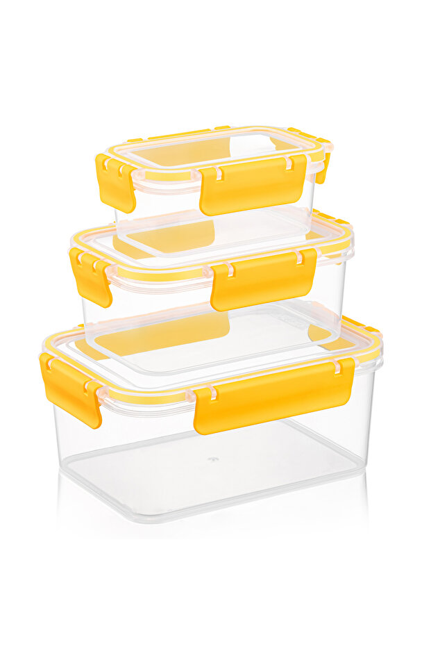 Set of 3 - Multi-Purpose Rectangular Storage Container Mica - 1