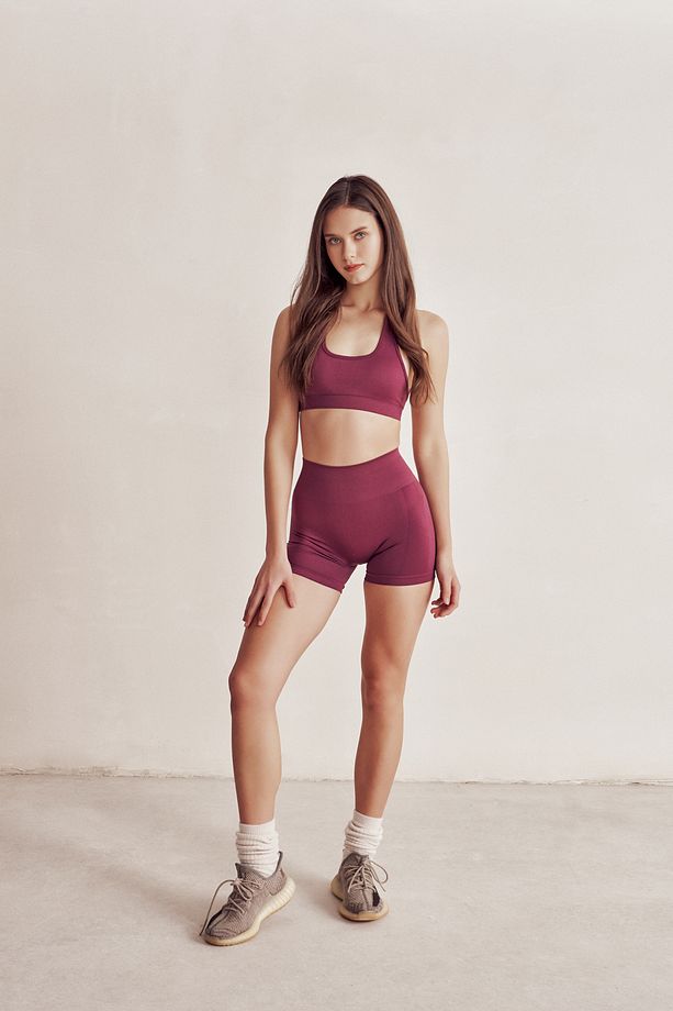 Solis Vişne Seamless Spor Biker Şort - 5
