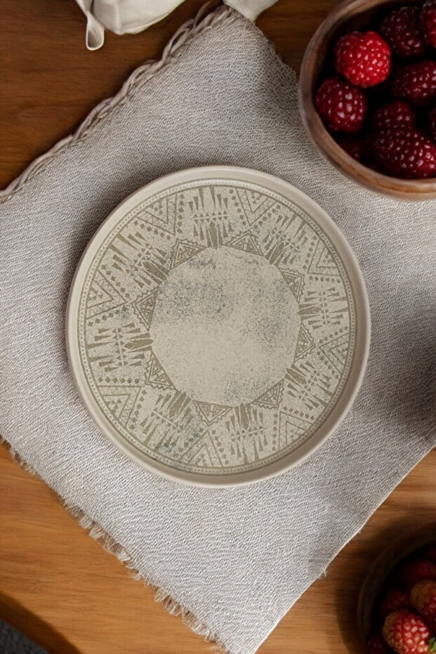 Etnik Desen 4'lü Tabak Seti - 2