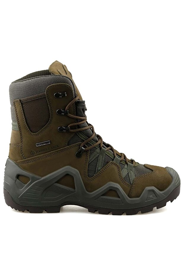 Genuine Leather Military Boots, Outdoor (LACED) Waterproff: Waterproof Protex